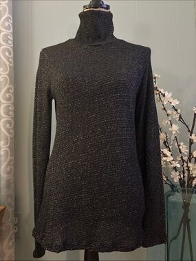 LAmade Metallic Sparkle Turtleneck